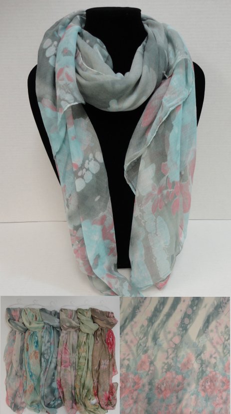 Fashion SCARF [Soft Floral]